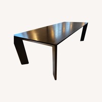 Restoration Hardware Dark Brown Wood Dining Table