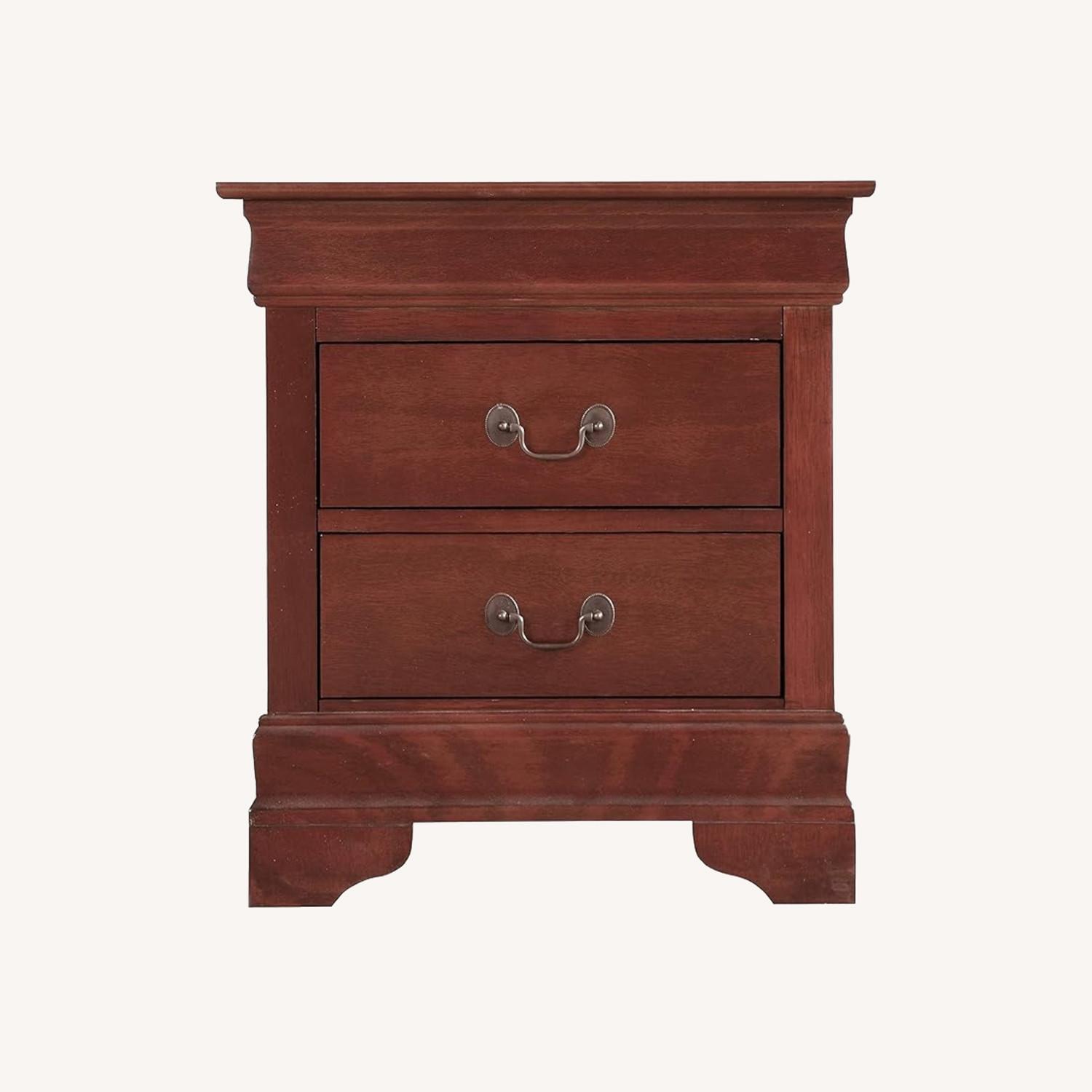 Dark Brown Wood Nightstands - image-0