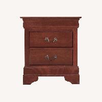 Dark Brown Wood Nightstands
