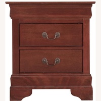 Dark Brown Wood Nightstands