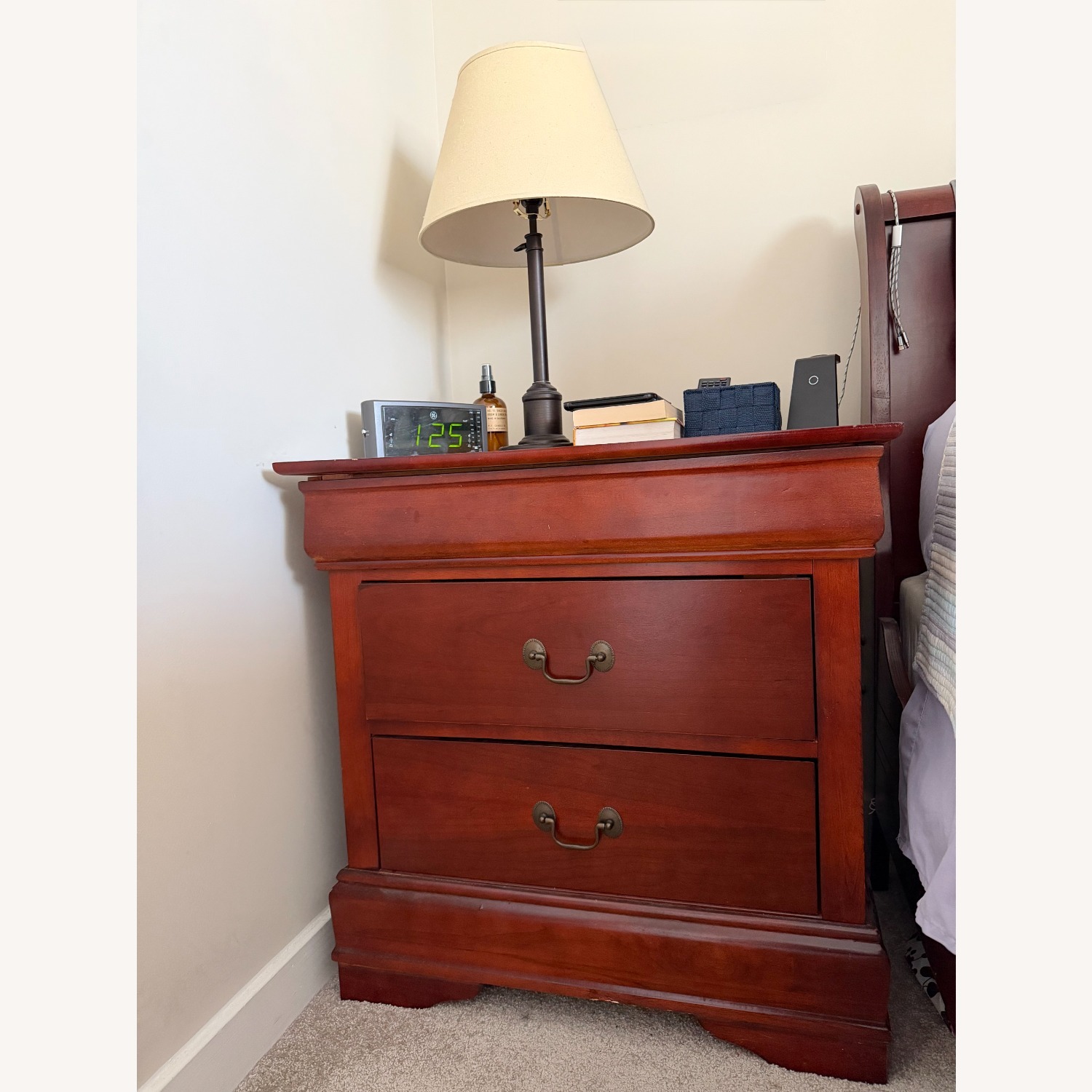 Dark Brown Wood Nightstands - image-3
