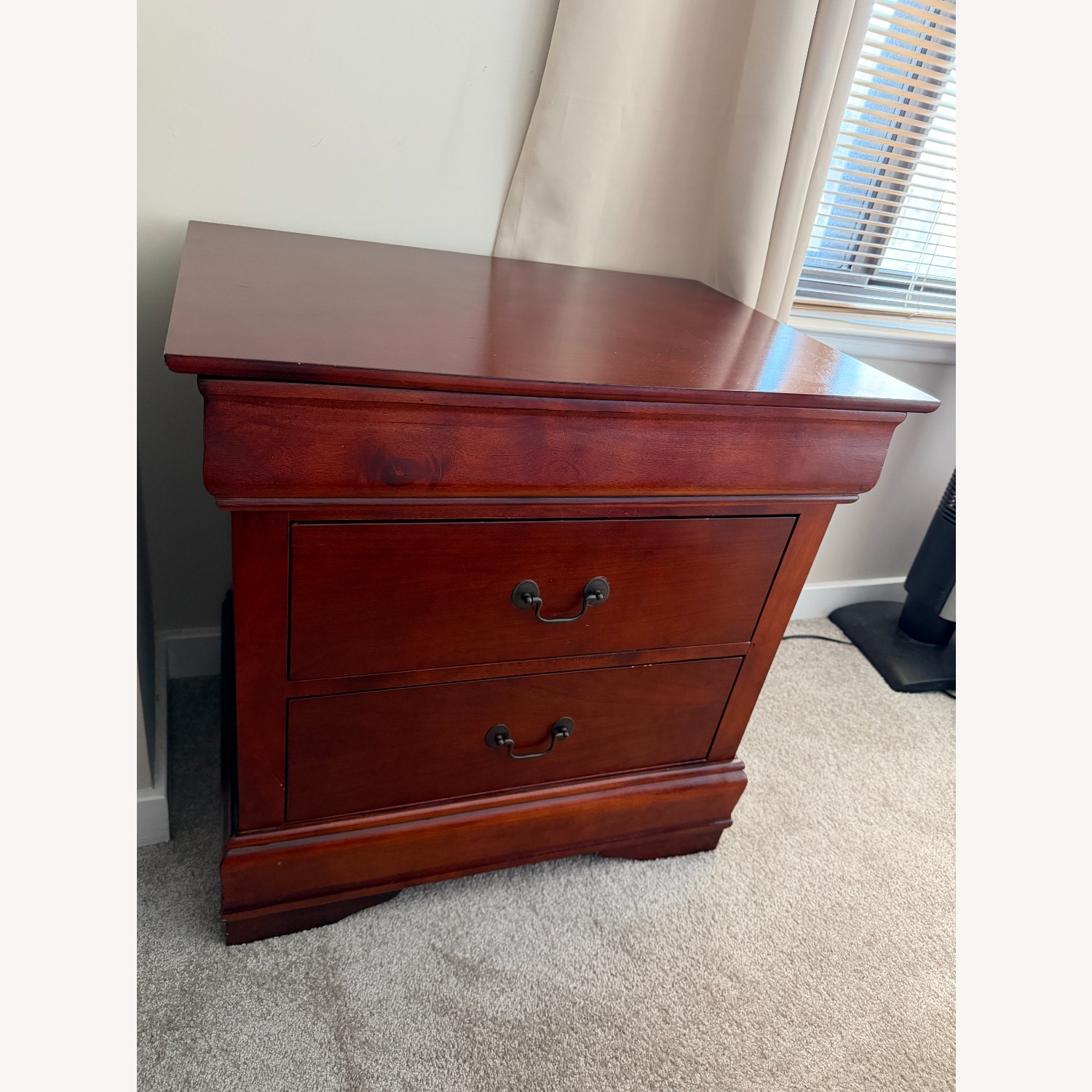 Dark Brown Wood Nightstands - image-2