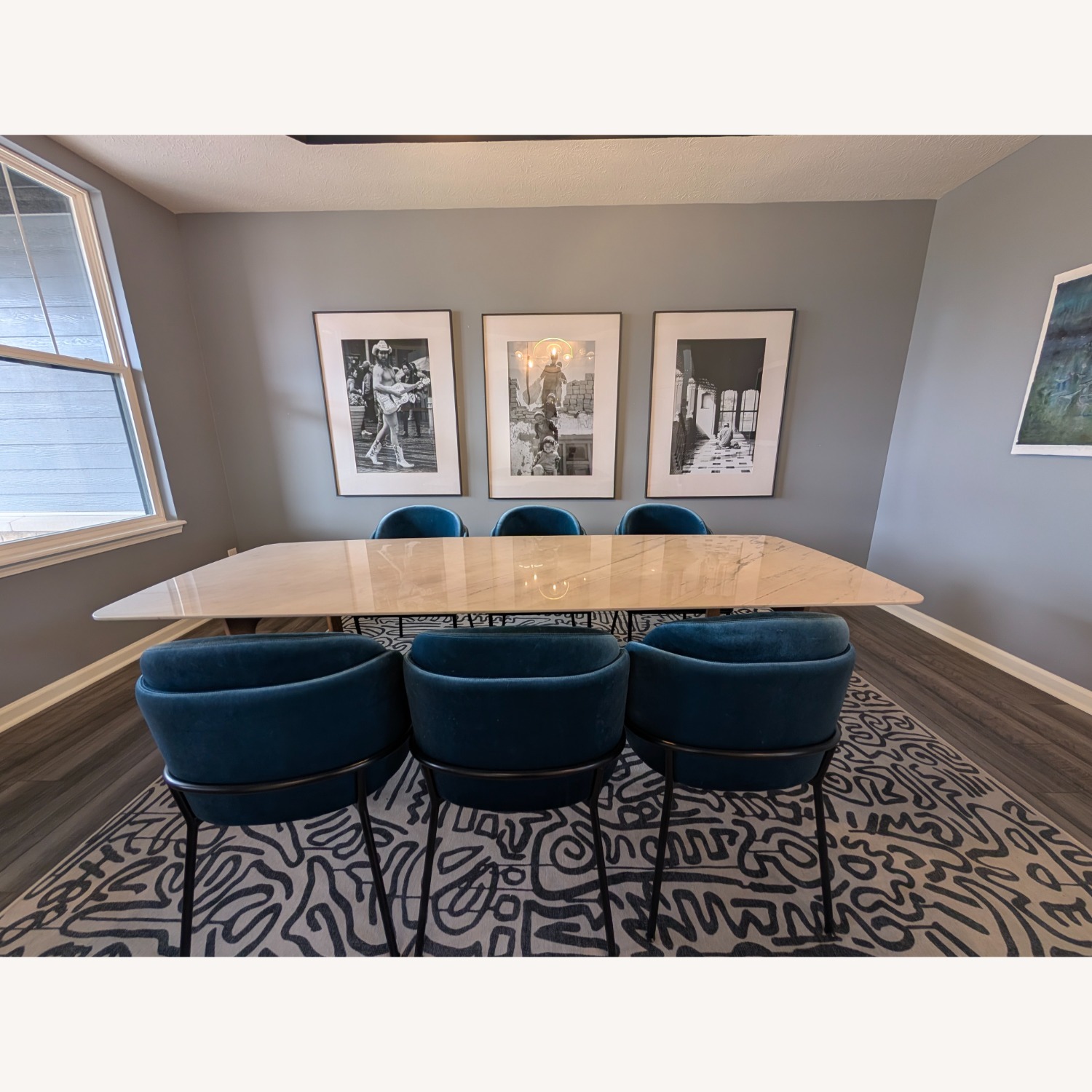 Rove Concepts Evelyn White Marble Dining Table - image-2