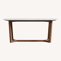 Rove Concepts Evelyn White Marble Dining Table