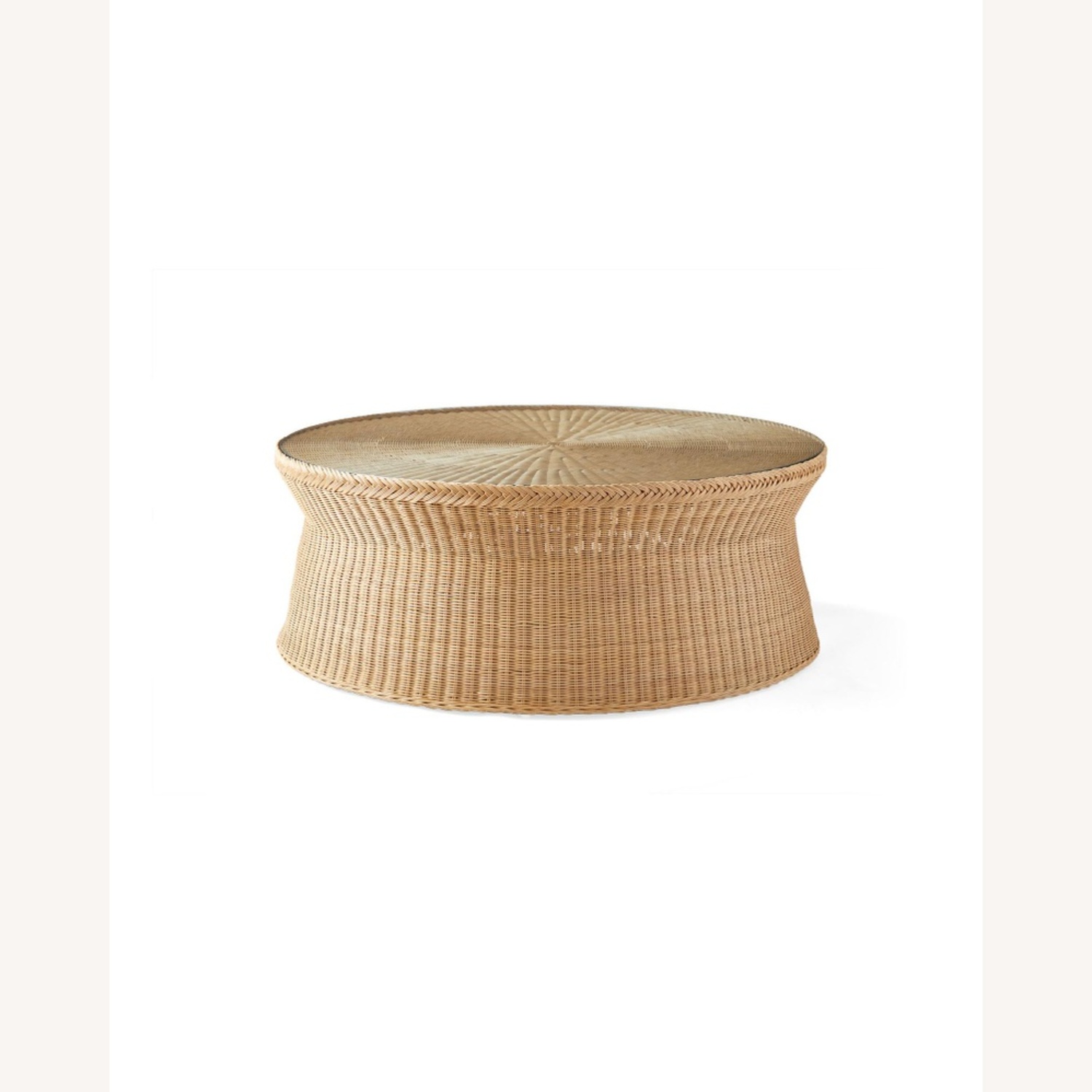 Serena & Lily Natural Rattan Coffee Table - image-0
