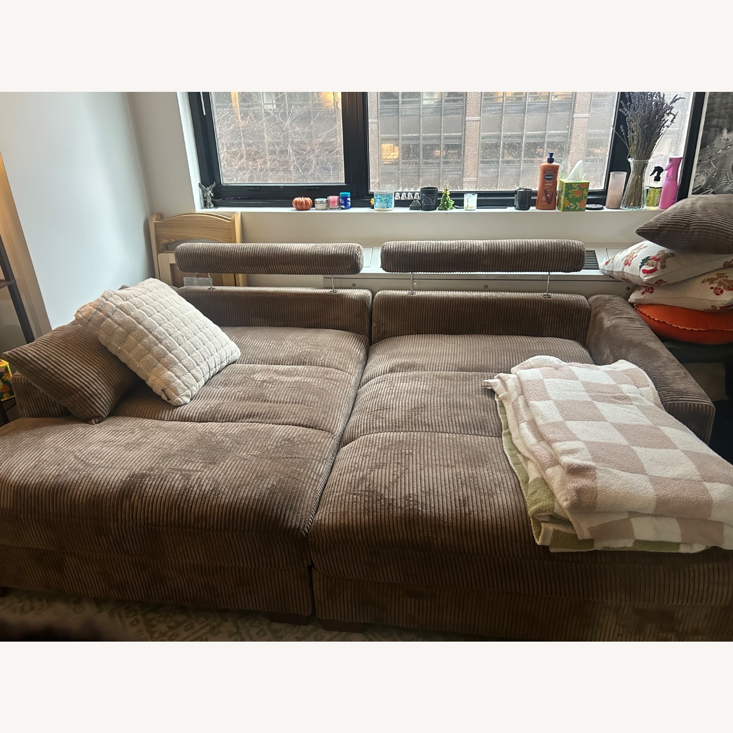 Wayfair Dark Brown Sleeper Sofa - image-4