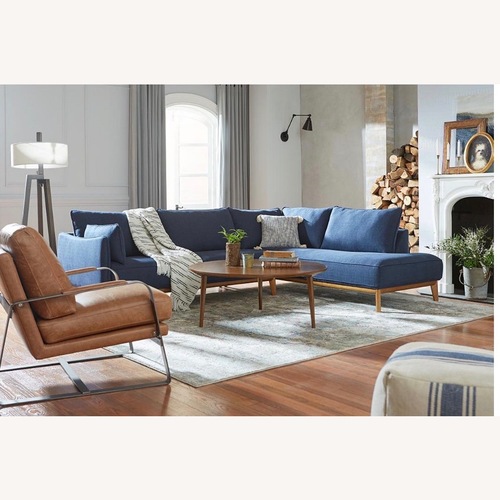 Used Macy's Jollene 113" 2-Pc. Fabric Sectional for sale on AptDeco