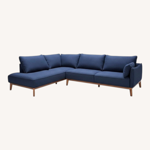 Used Macy's Jollene 113" 2-Pc. Fabric Sectional for sale on AptDeco