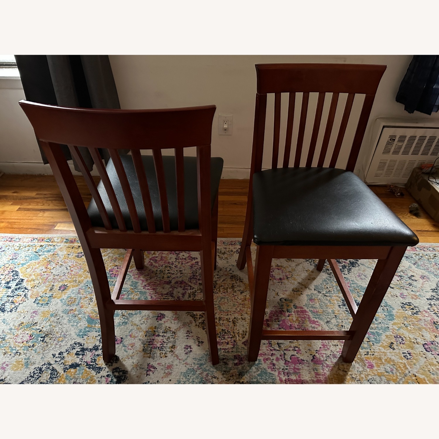 Linon Home Decor Red Cherry Wood Bar Stools  - image-5