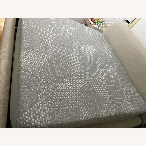 Used West Elm Natural Fabric King Bed for sale on AptDeco