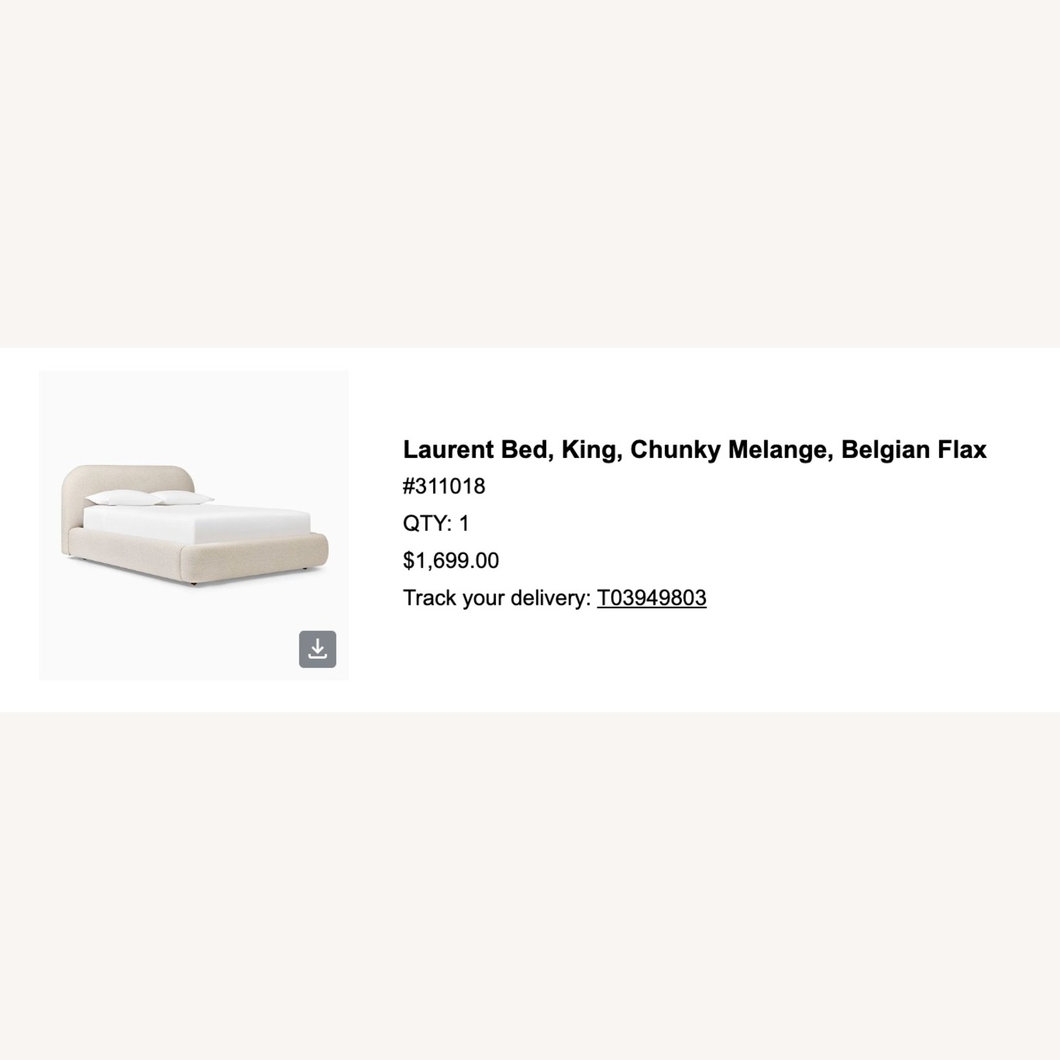 West Elm Natural Fabric King Bed - image-4