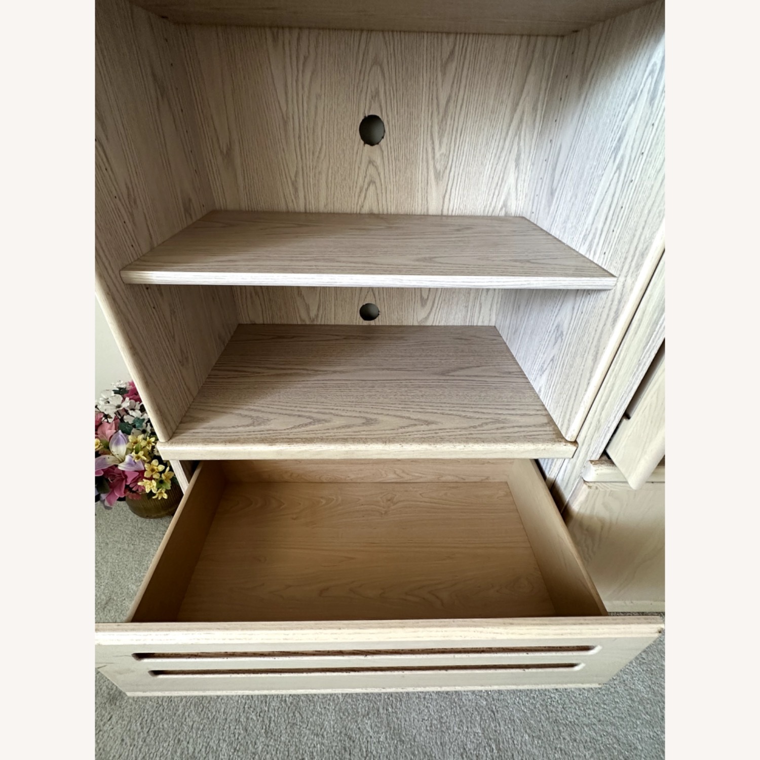 Natural Wood Veneer Media Storage - image-6