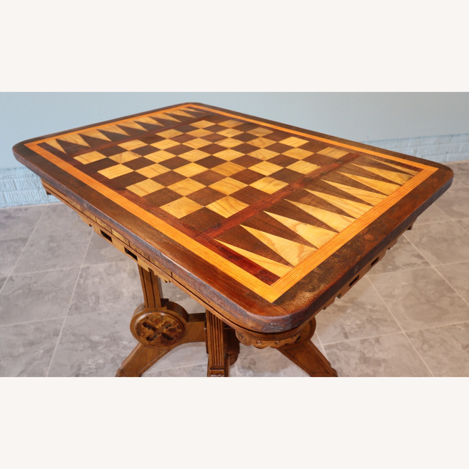 French Neo-Renaissance Gaming Table, 1875–1895 - image-5