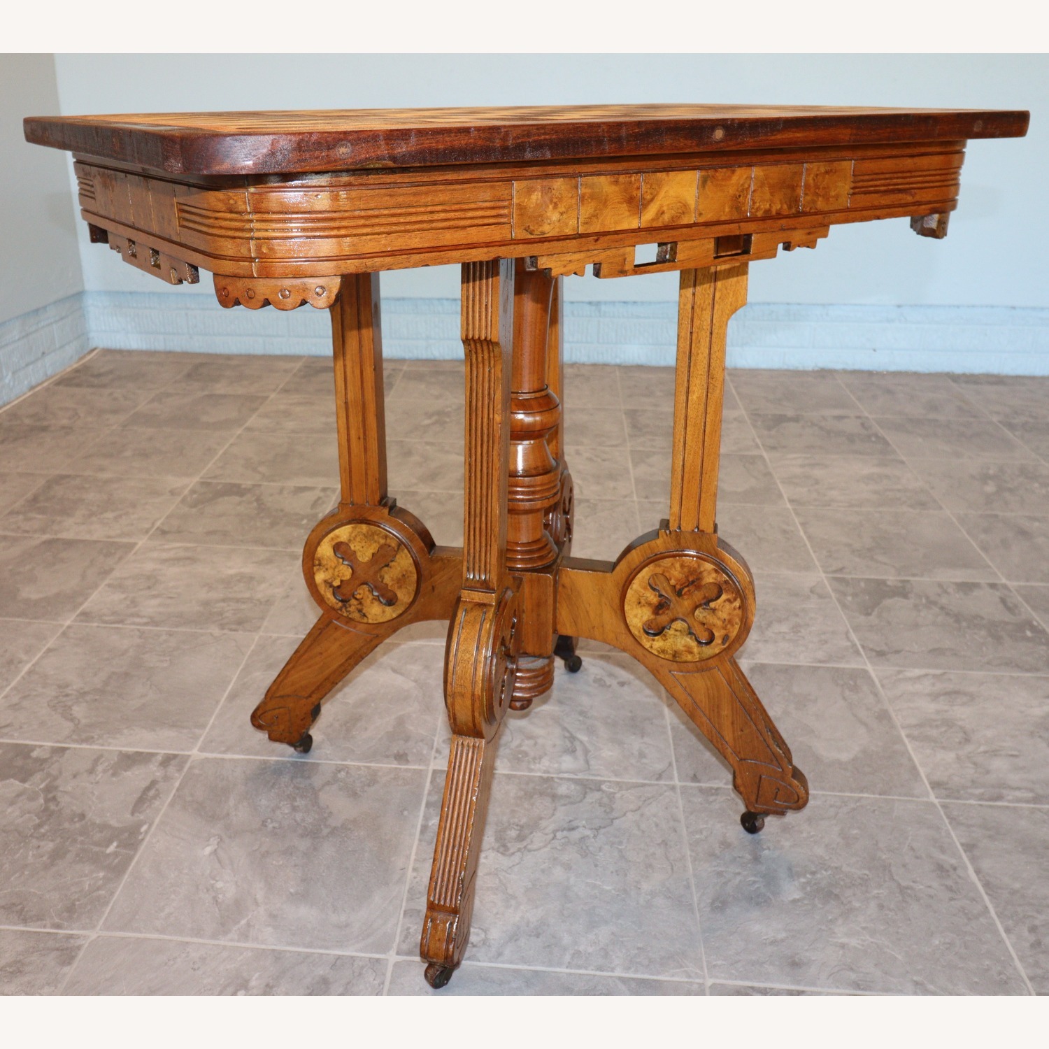 French Neo-Renaissance Gaming Table, 1875–1895 - image-3