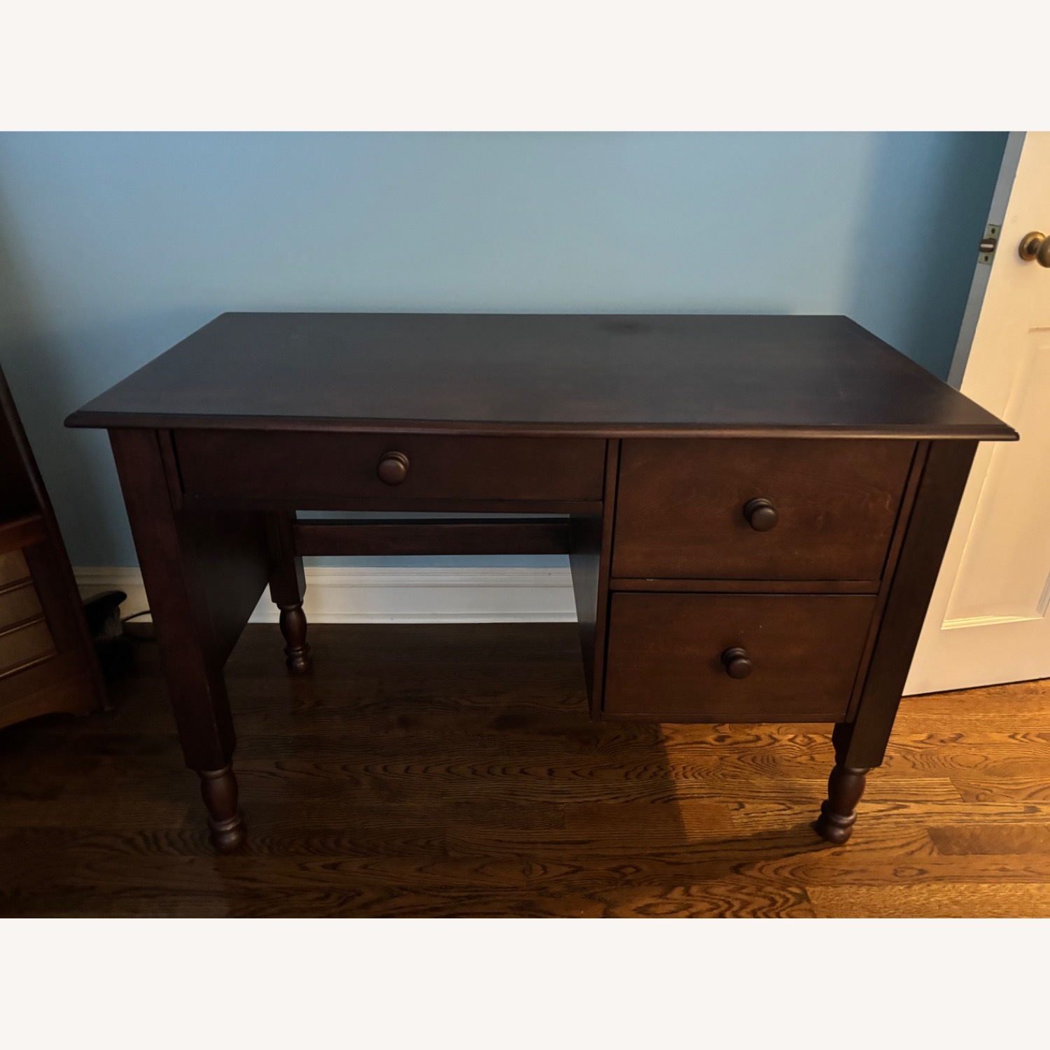 Pottery Barn Kids Dark Brown Wood Desk - image-1