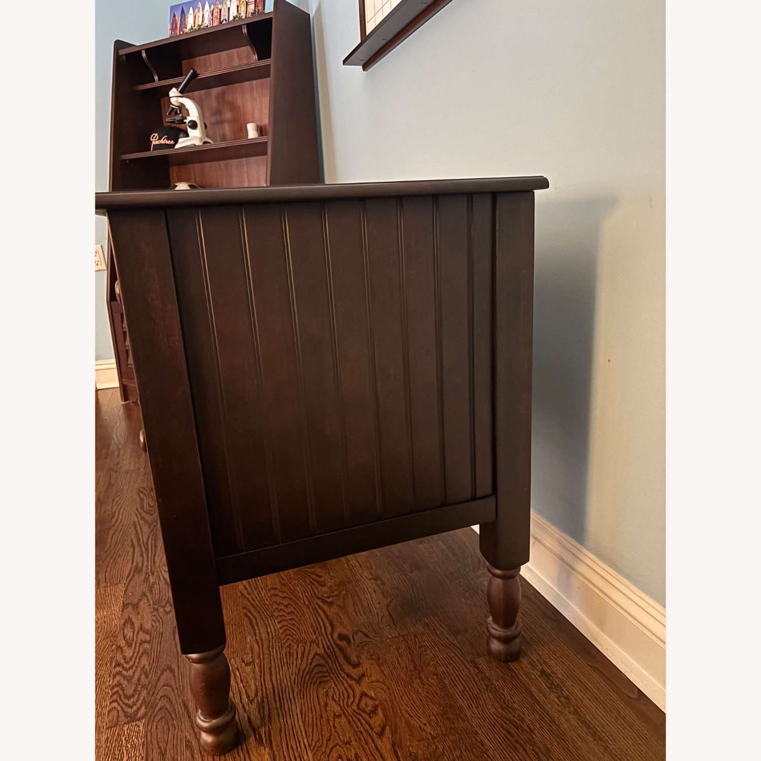 Pottery Barn Kids Dark Brown Wood Desk - image-4