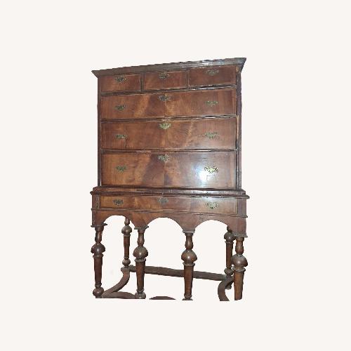 Used Vintage/Antique Finds Dark Brown Wood Dresser for sale on AptDeco