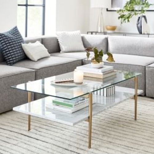 Used West Elm Mid Century Art Display Coffee Table for sale on AptDeco