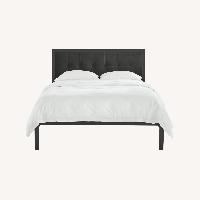Room & Board Berin Black Leather Queen Bed