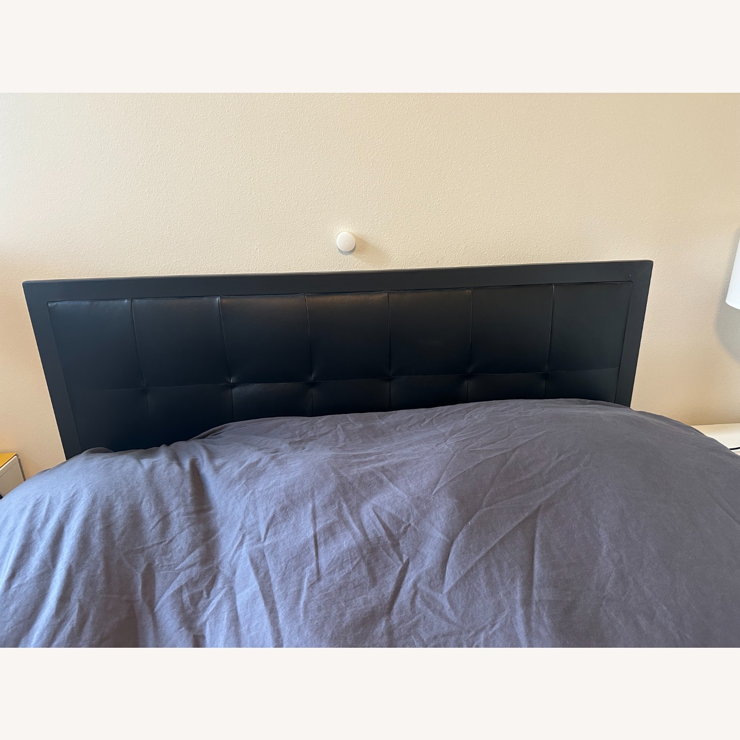 Room & Board Berin Black Leather Queen Bed - image-4