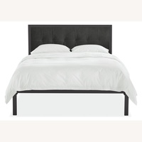 Room & Board Berin Black Leather Queen Bed