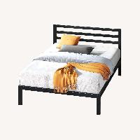 Metal Platform Bed Frame with Headboard