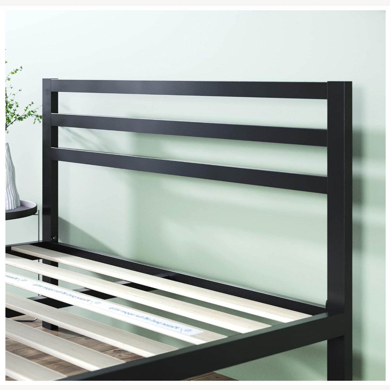 Metal Platform Bed Frame with Headboard - image-8