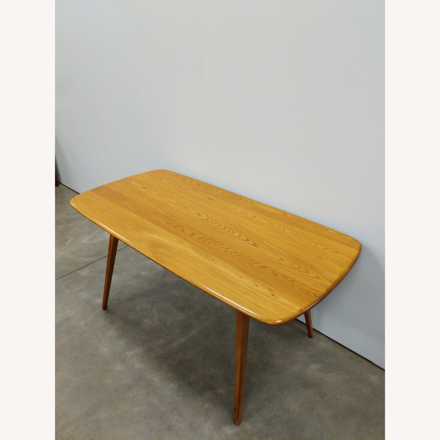 Vintage Ercol Mid Century Elm Plank Dining Table - image-3