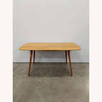 Vintage Ercol Mid Century Elm Plank Dining Table