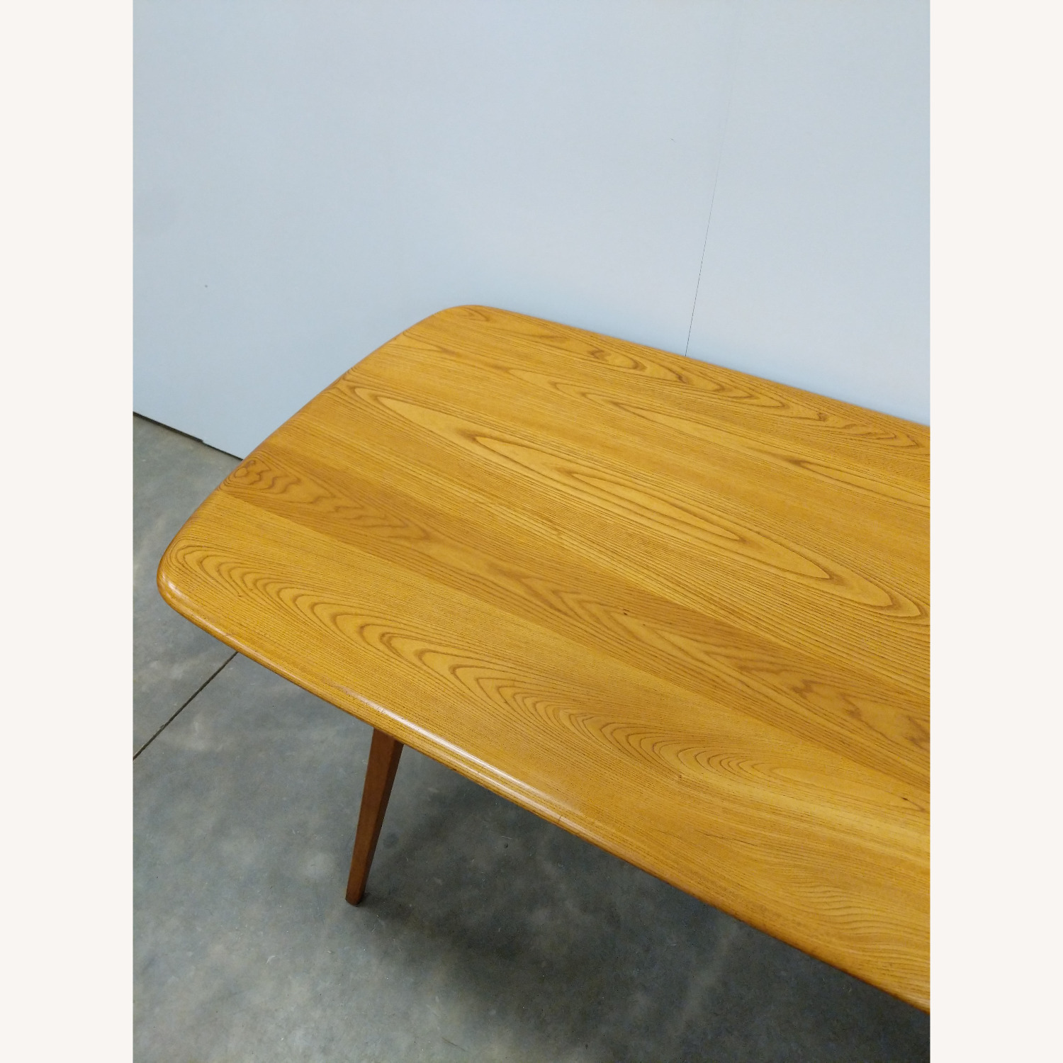 Vintage Ercol Mid Century Elm Plank Dining Table - image-7