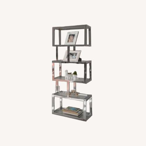 Used Milo Baughman Silver Bookcase for sale on AptDeco