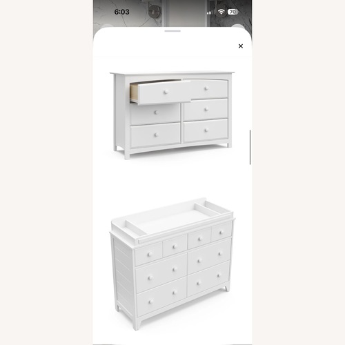 Used Wayfair White Wood Dresser for sale on AptDeco