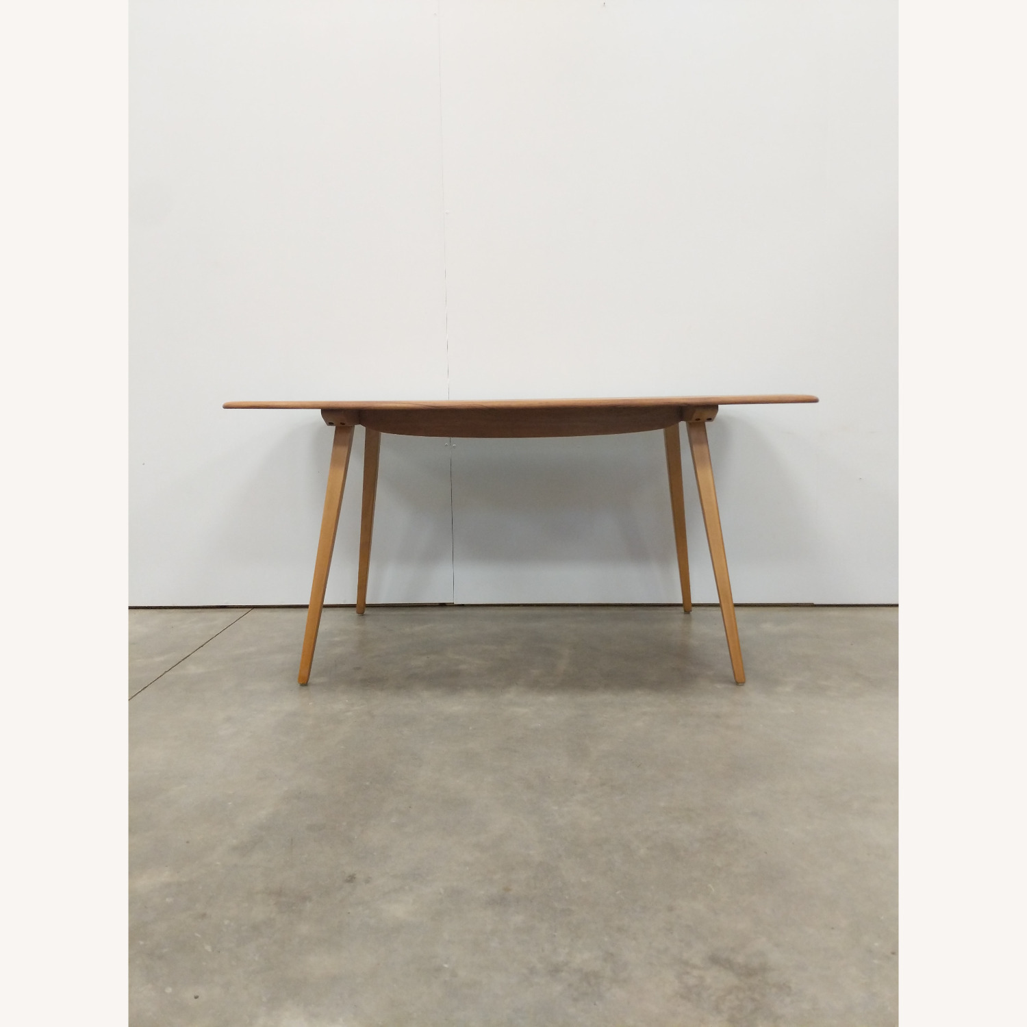 Vintage Ercol Mid Century Elm Plank Dining Table - image-1