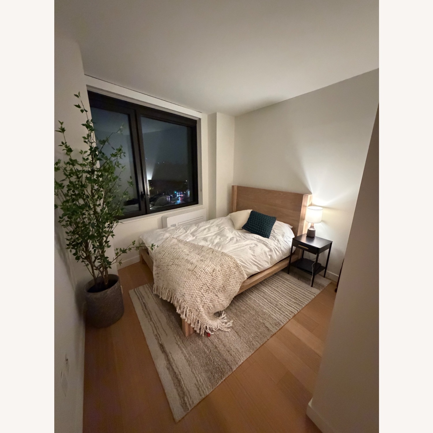 Crate & Barrel Terra Natural Wood Queen Bed - image-3