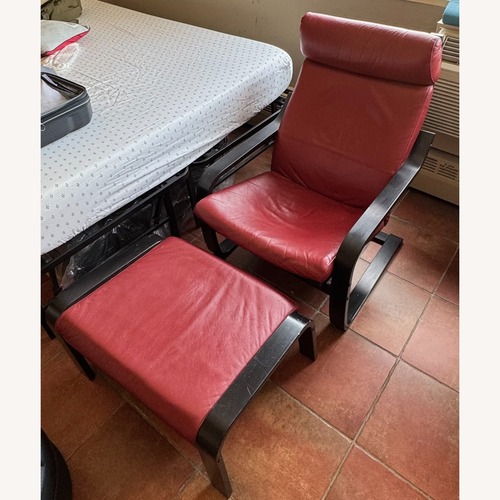 Used IKEA POANG Armchair and Ottoman for sale on AptDeco