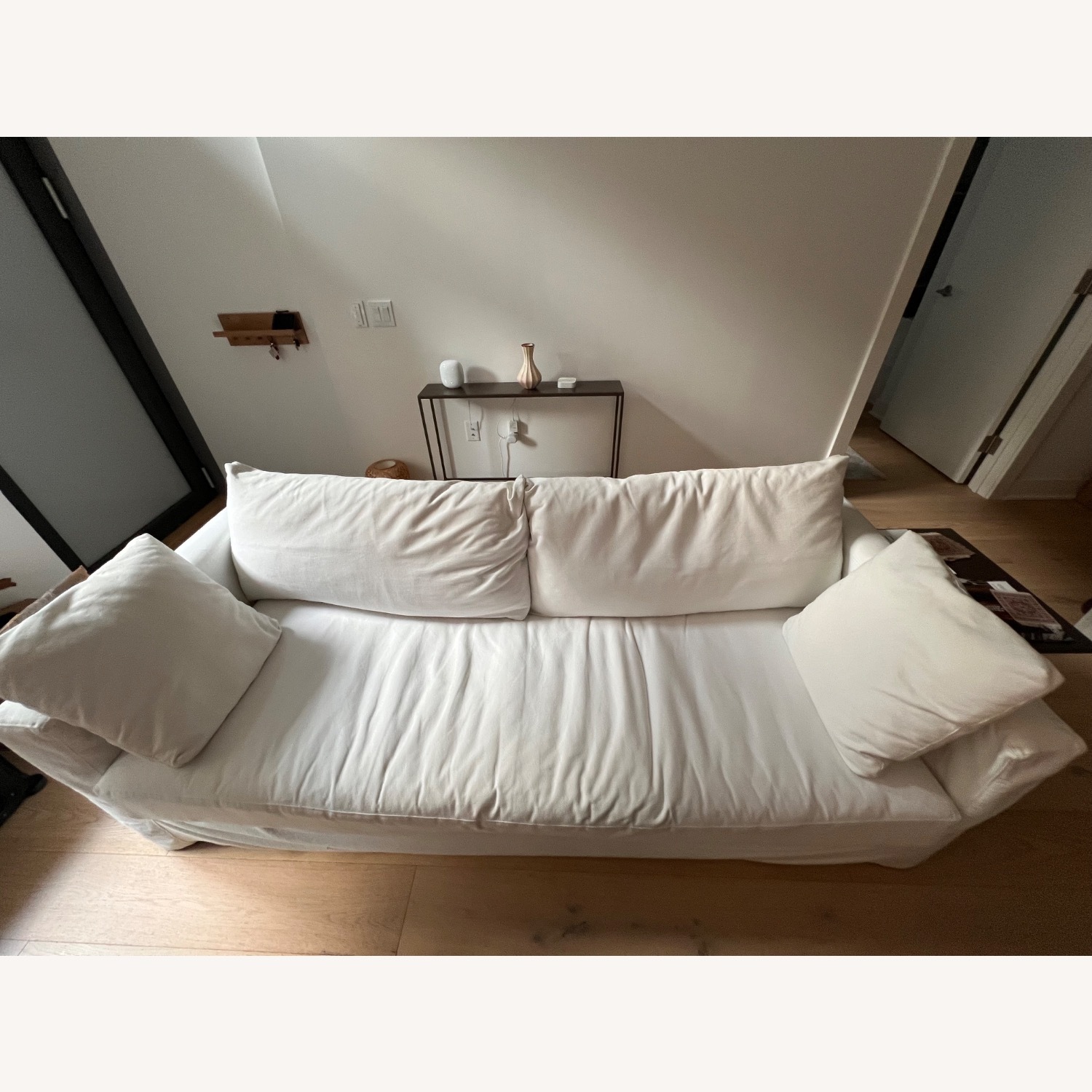 Crate & Barrel Willow II Slipcovered Bench Sofa - image-2