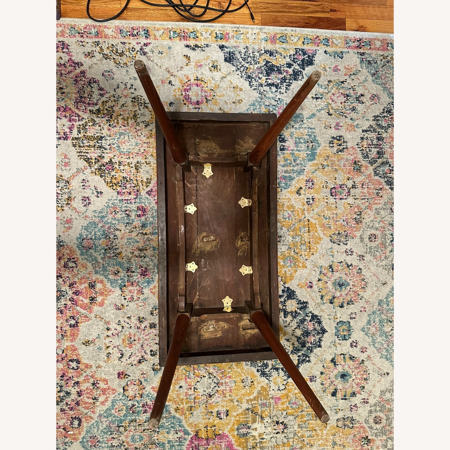 Rustic Light Brown Coffee Table from India - image-5