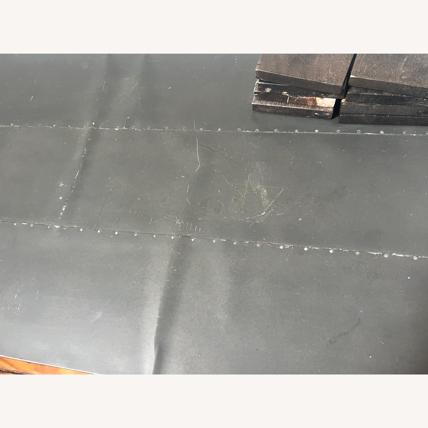 Crate & Barrel Galvin Metal Top Sideboard - image-3