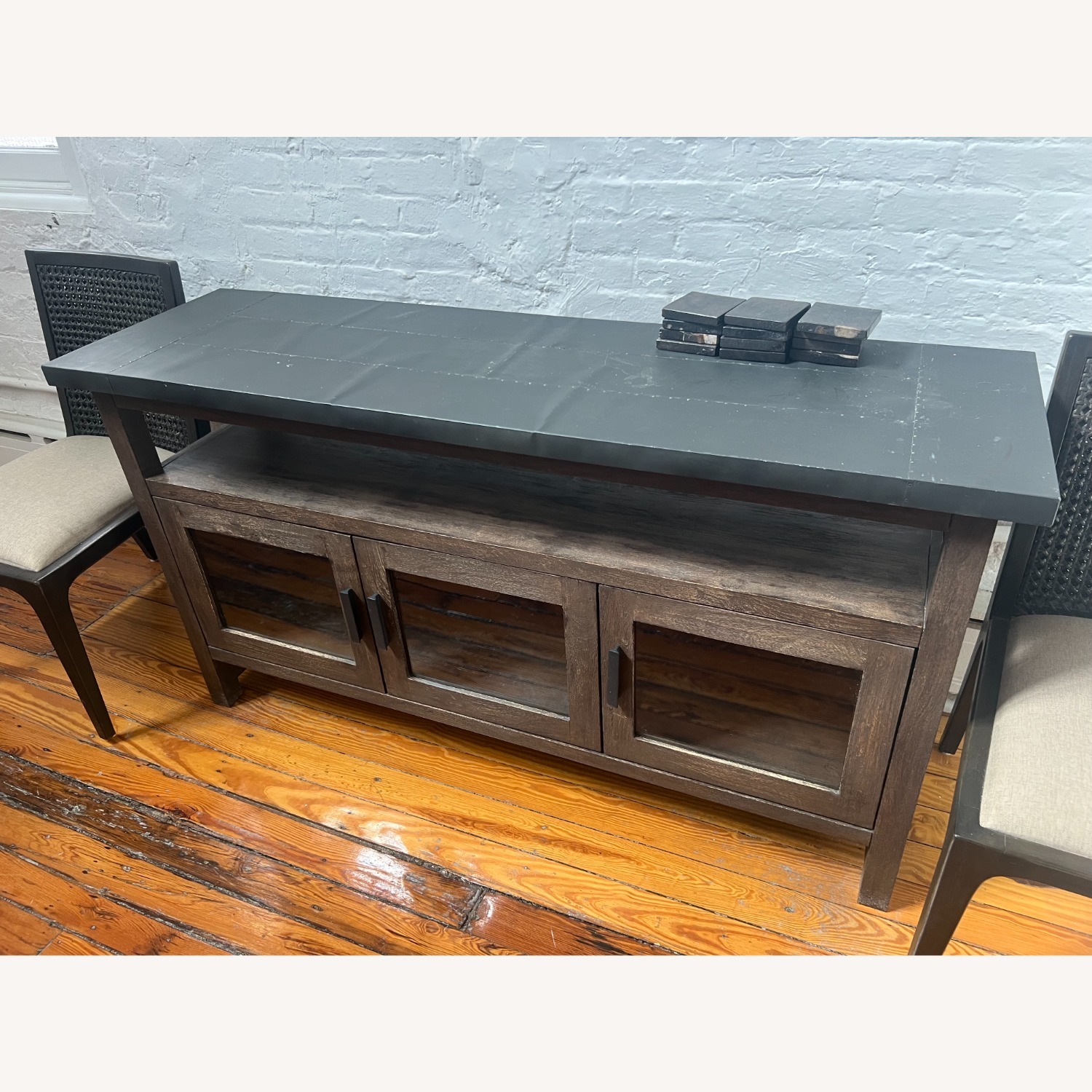 Crate & Barrel Galvin Metal Top Sideboard - image-2