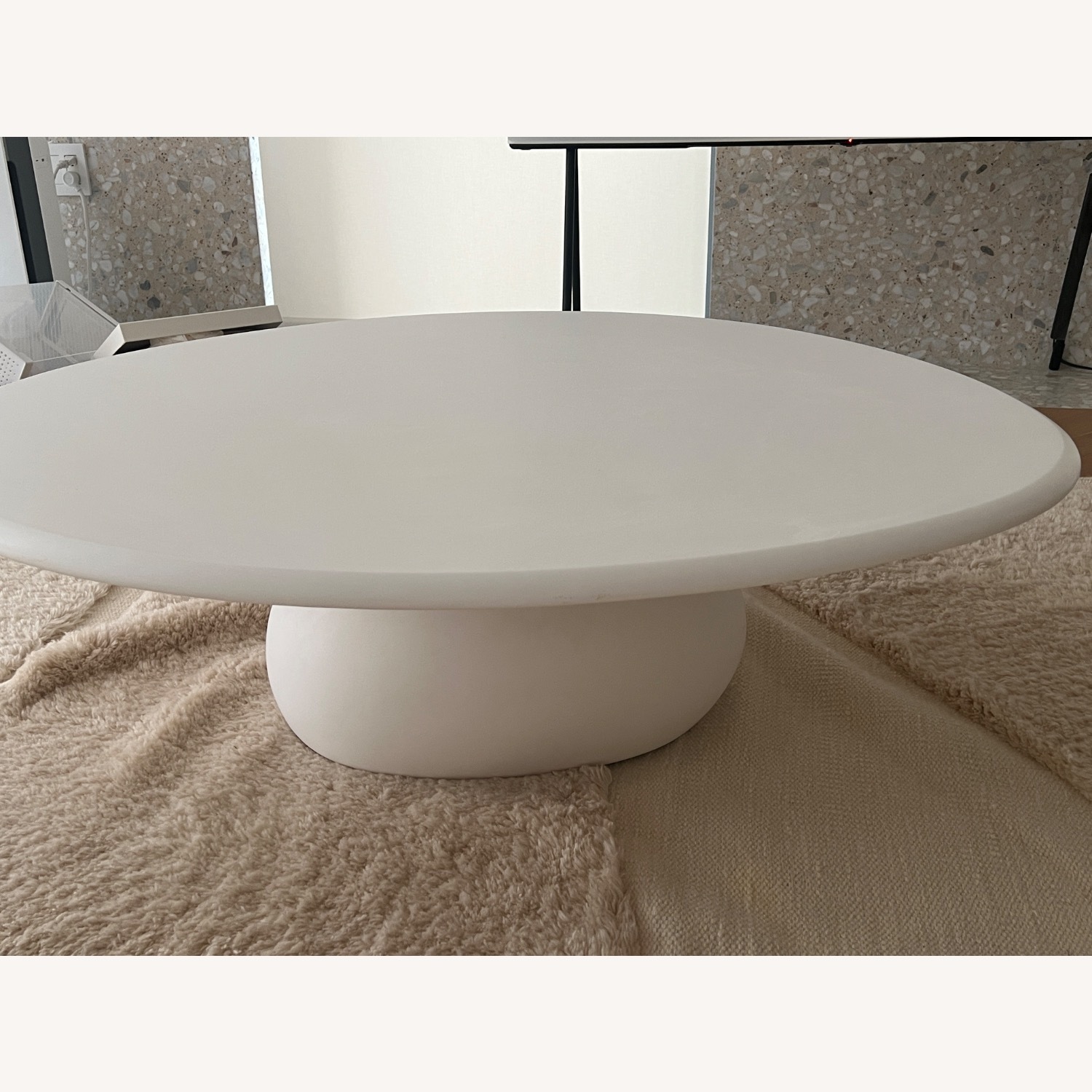 White Stone Coffee Table - image-1