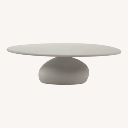 Used White Stone Coffee Table for sale on AptDeco