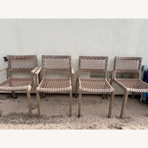 Used Unopiu Teak Patio Chairs for sale on AptDeco