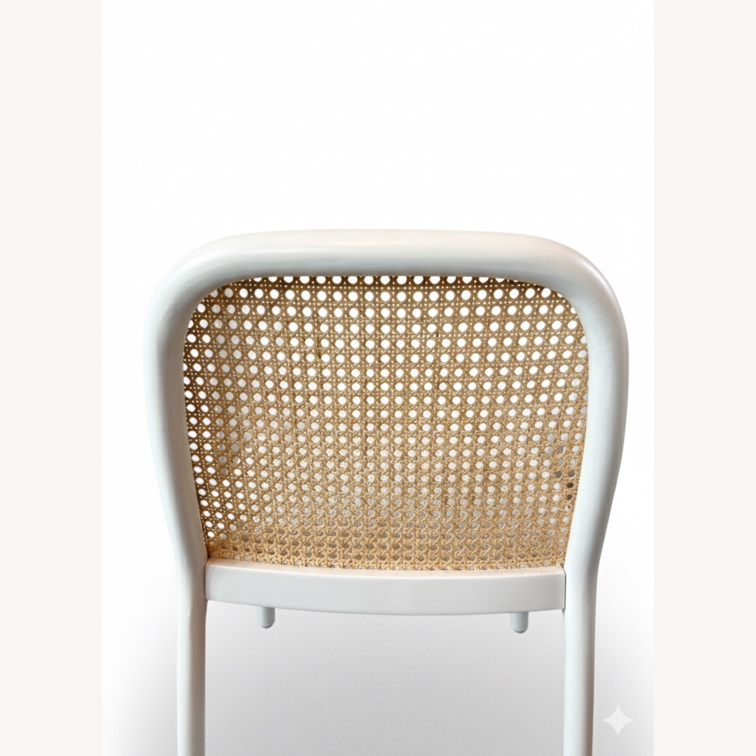 CB2 Nadia White Wood Dining Chairs x 2 - image-4