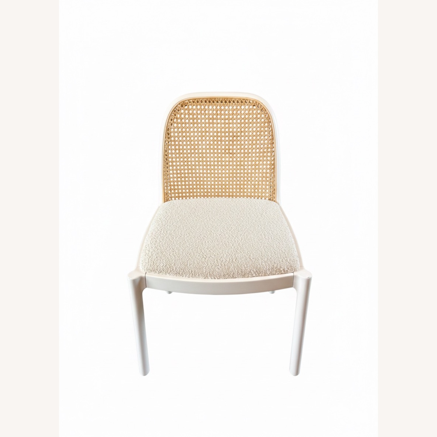 CB2 Nadia White Wood Dining Chairs x 2 - image-2