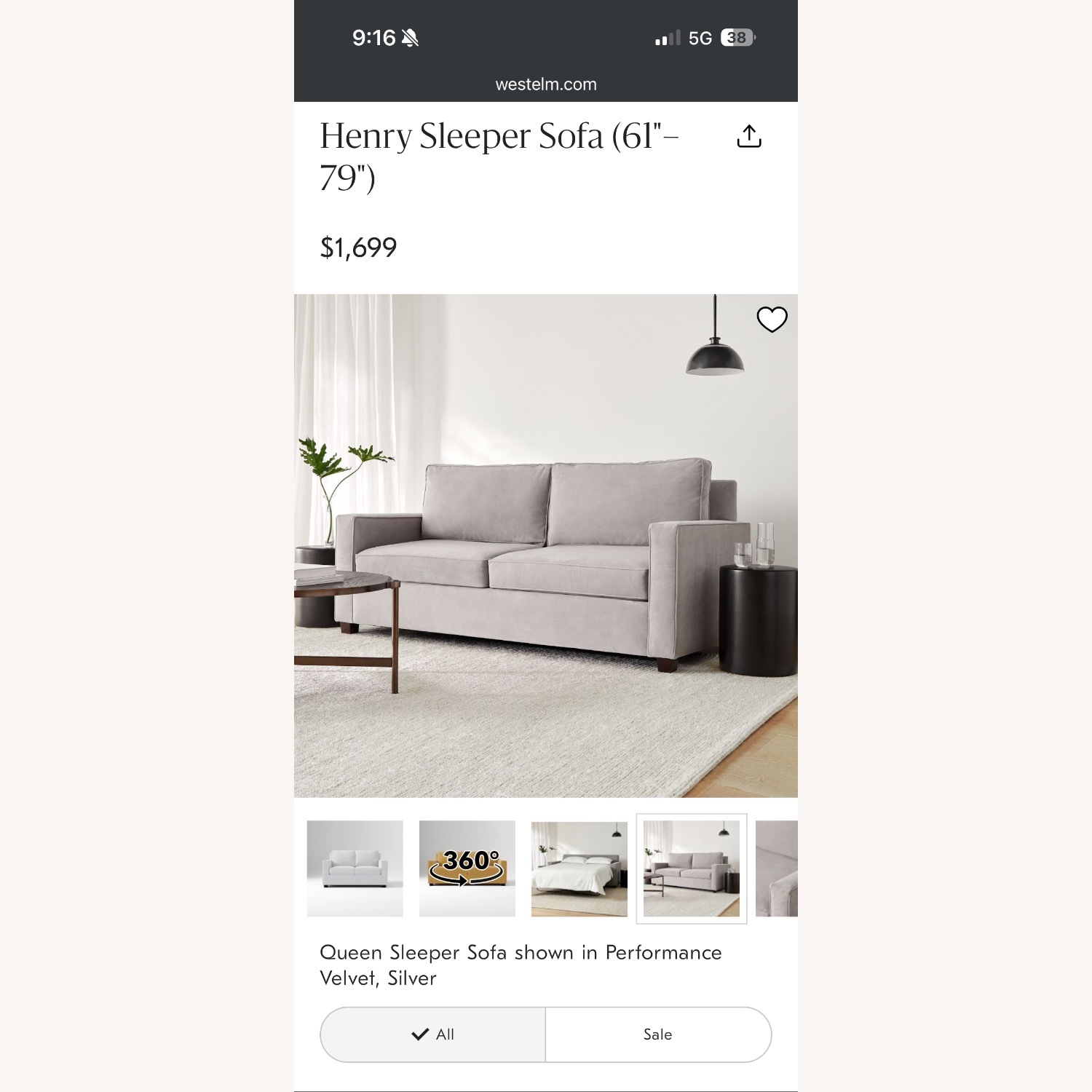 Henry Loveseat Sleeper Sofa  - image-2