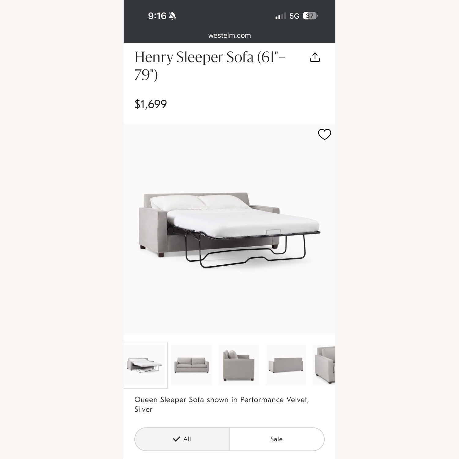 Henry Loveseat Sleeper Sofa  - image-4