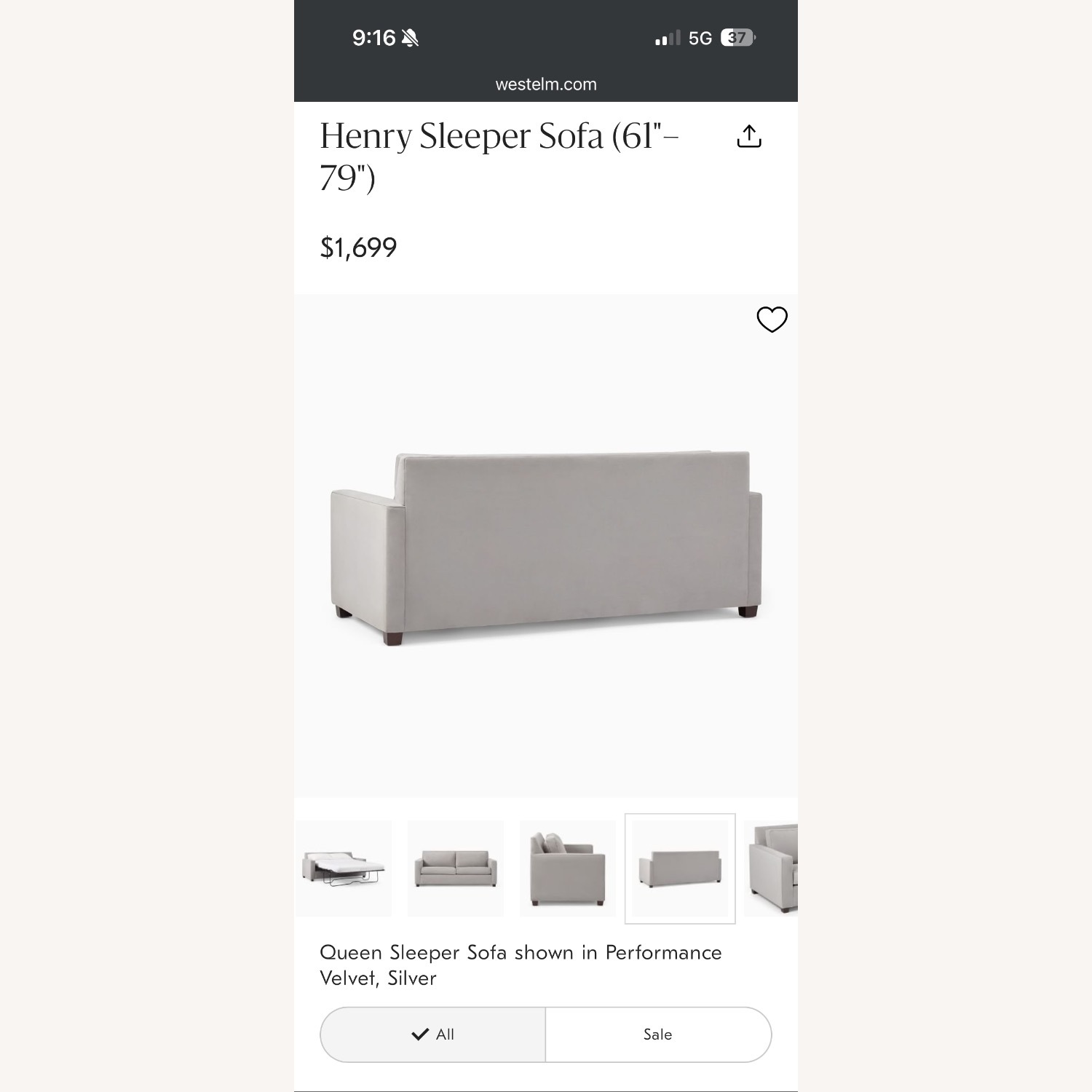 Henry Loveseat Sleeper Sofa  - image-5