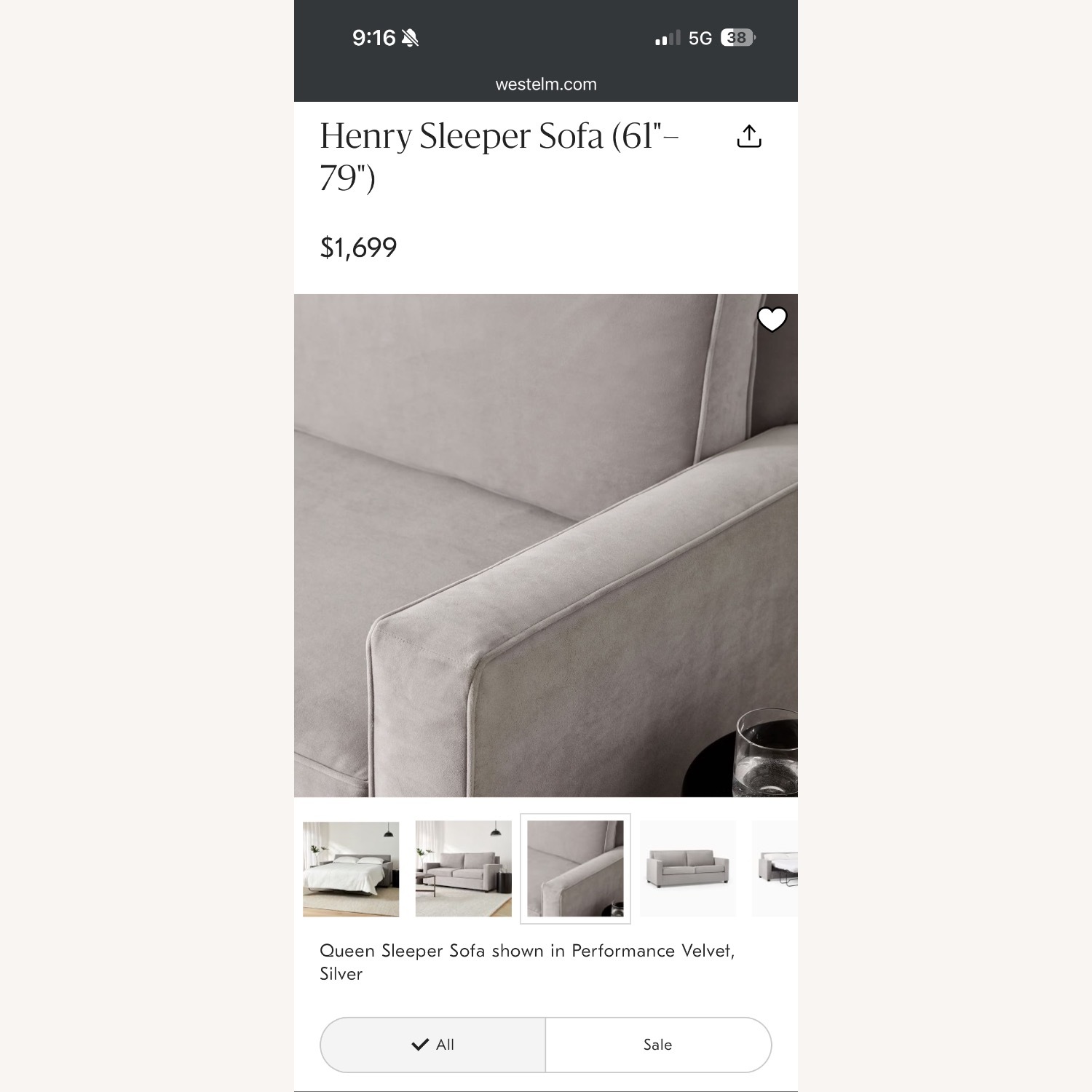 Henry Loveseat Sleeper Sofa  - image-3