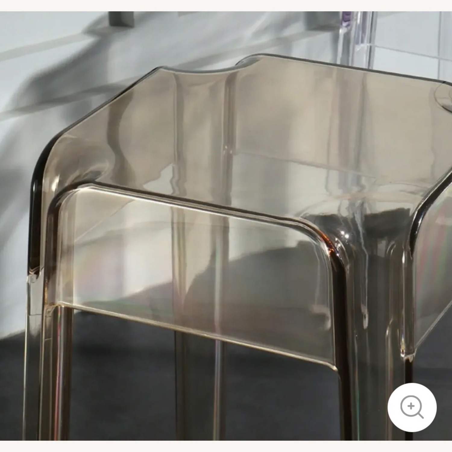 Amber Transparent Acrylic Stools - image-3