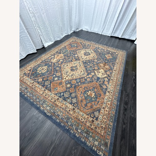 Used Pottery Barn Mahalia Rug – 8’ × 10’ Midnight Blue for sale on AptDeco